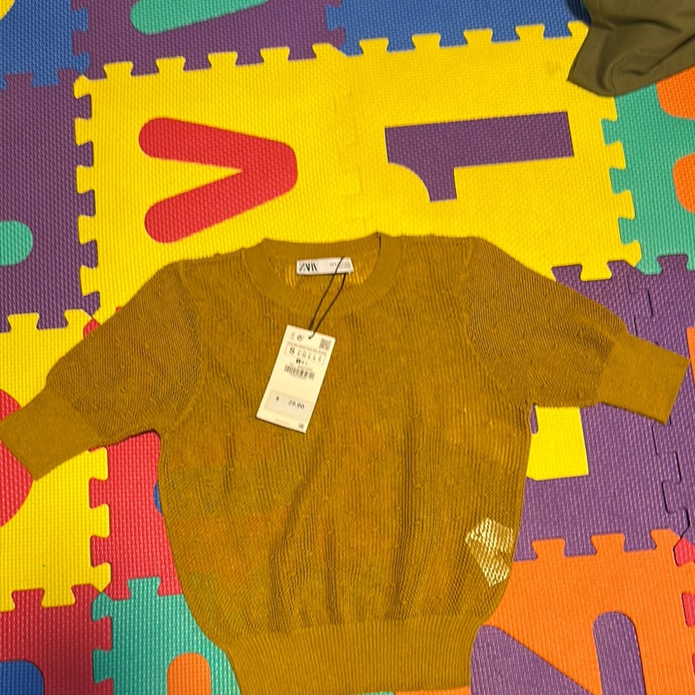 Zara Mustard Yellow Sweater